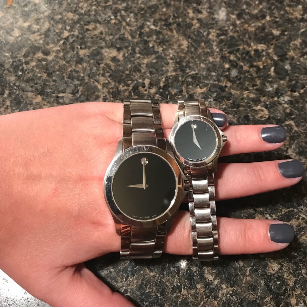Authentic matching Movado watches